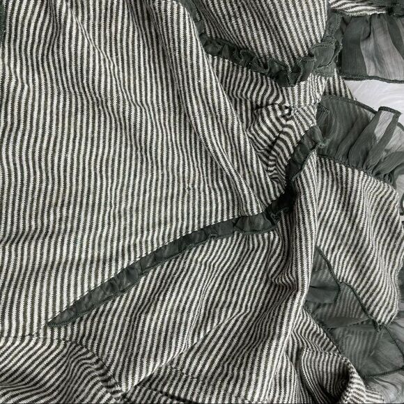 Anthropologie Guinevere Striped Ruffle Cardigan - Picture 10 of 10